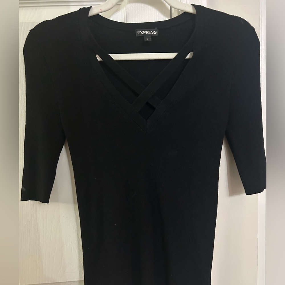 Express Fitted Cross Detailed Shirt